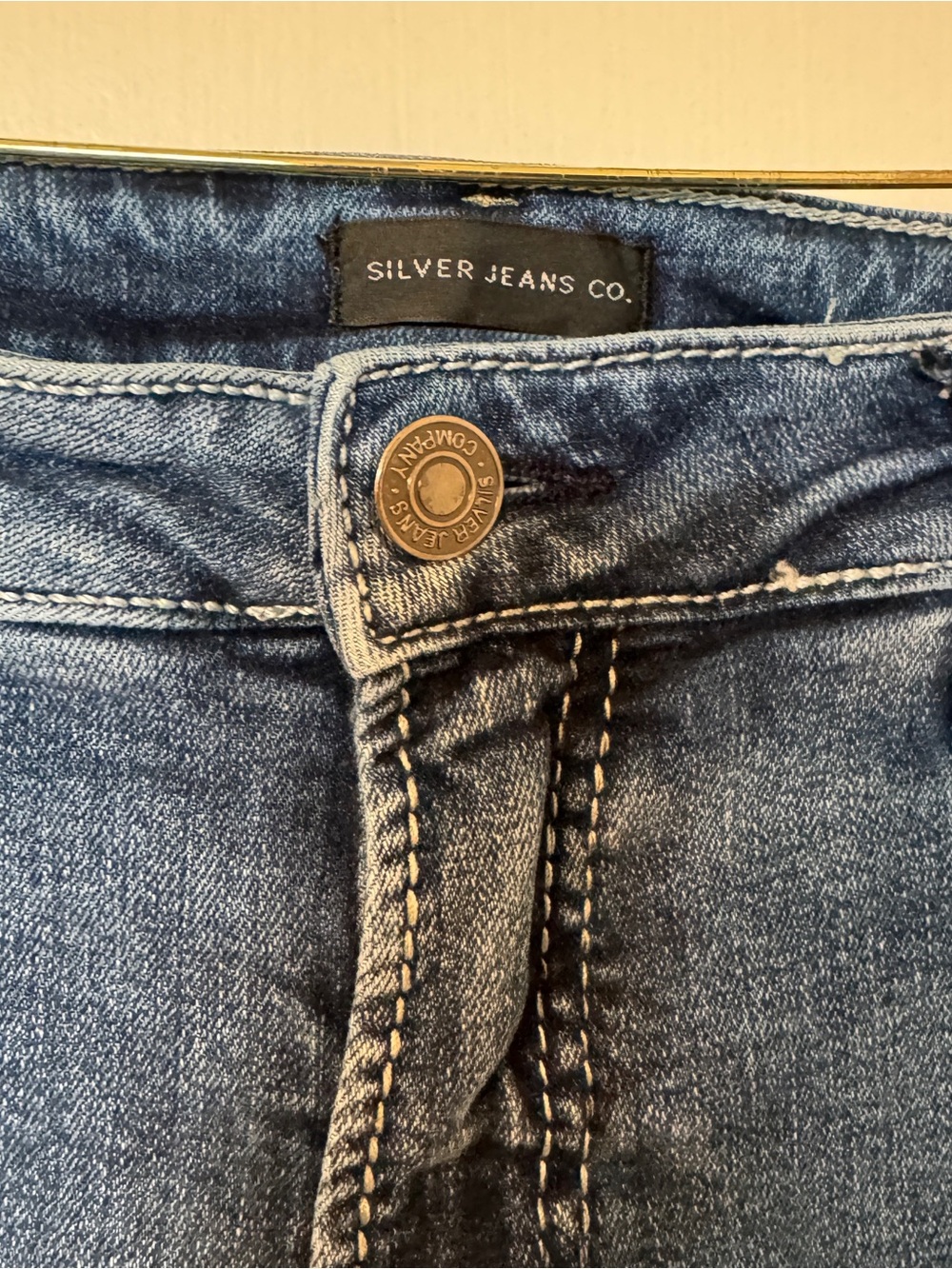 Silver Jeans Co. Suki Straight Dark Blue Stretch Denim - Picture 2 of 7